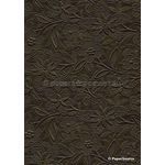 Embossed Bloom Bronze B Pearlescent A4 handmade paper