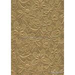 Embossed Bloom Gold Pearlescent A4 handmade paper