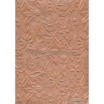 Embossed Bloom Latte No.118 Pearlescent A4 handmade recycled paper | PaperSource