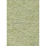 Embossed | Bloom Sage Green No.12 Pearlescent A4 handmade paper | PaperSource