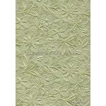 Embossed | Bloom Sage Green No.12 Pearlescent A4 handmade paper | PaperSource