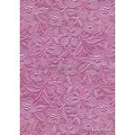 Embossed Bloom Pastel Pink No.4 Pearlescent A4 handmade paper