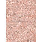 Embossed Bloom Deep Apricot No.7 Pearlescent A4 handmade recycled paper | PaperSource