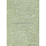 Embossed Bouquet Sage Green Pearlescent A4 handmade, recycled paper | PaperSource