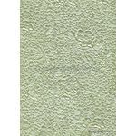 Embossed Bouquet Sage Green Pearlescent A4 handmade, recycled paper | PaperSource