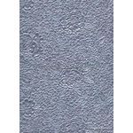 Embossed Bouquet Gunmetal Blue Grey Pearlescent A4 handmade, recycled paper | PaperSource