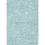 Embossed Bouquet Light Aqua Pearlescent A4 handmade, recycled paper | PaperSource