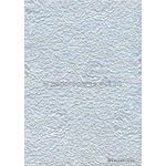 Embossed Bouquet Ice Blue Pearlescent A4 handmade, recycled paper | PaperSource