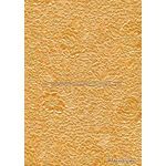 Embossed Bouquet Orange Pearlescent A4 handmade, recycled paper | PaperSource