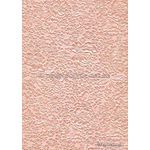 Embossed Bouquet Deep Apricot Pearlescent A4 handmade, recycled paper | PaperSource