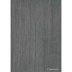 Patterned | Combed Black with SIlver Combed Linear design, silk-screened on handmade, recycled A4 smooth cotton paper | PaperSource