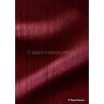 Patterned | Combed Claret with Combed Linear design silk-screened on handmade, recycled A4 smooth cotton paper | PaperSource