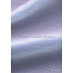 Embossed Small Crest Pastel Lilac Pearlescent A4 handmade recycled paper | PaperSource