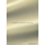 Embossed Diamond Quilt Gold Pearl Pearlescent A4 paper | PaperSource