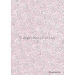 Embossed | Floret Baby Pink Pearlescent A4 handmade recycled paper | PaperSource
