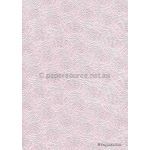 Embossed | Floret Baby Pink Pearlescent A4 handmade recycled paper | PaperSource