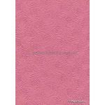 Embossed | Floret Rose Pink Matte A4 handmade recycled paper | PaperSource