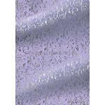 Flat Foil Espalier Pastel Lilac Silk with Silver foiled design, handmade recycled paper | PaperSource