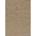 Embossed Mink Brown Garden Damask