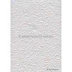 Embossed Gardenia Crystal Pearlescent A4 handmade paper | PaperSource