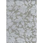 Suede Magnolia | White Flocking on Metallic Silver Cotton, Handmade, Recycled A4 Paper | PaperSource