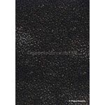Embossed Foil | Pebble Foil Black Foil on Black Matte Cotton A4 handmade recycled paper