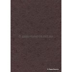 Handmade Embossed Paper - Pebble Heart Chocolate Brown Matte A4 Sheets