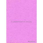 Handmade Embossed Paper - Pebble Heart Hot Pink Matte A4 Sheets