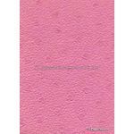 Handmade Embossed Paper - Pebble Heart Rose Pink Matte A4 Sheets