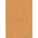 Embossed Pebble Orange Pearlescent A4 handmade recycled paper