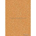 Embossed Pebble Orange Pearlescent A4 handmade recycled paper