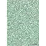 Embossed Pebble Pastel Green Pearlescent A4 handmade recycled paper