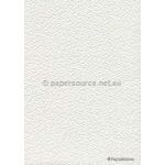 Embossed Pebble White Sheen Matte Cotton A4 handmade recycled paper