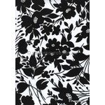 Suede | Tropical Black Flock on White Cotton Handmade, Recycled A4 Paper | PaperSource