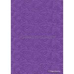 Embossed | Wave Lavender Purple Pearlescent 2 sided colour, A4 handmade, recycled paper | PaperSource