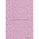 Embossed | Wave Pastel Pink Pearlescent A4 handmade, recycled paper | PaperSource