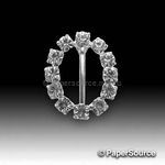 Embellishment | Buckle Oval, BDE02, 18x15mm, A Grade Czech Crystal Diamantes for maximum sparkle | PaperSource