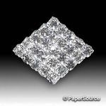 Diamante Trim | Diamond shape in Silver, encrusted with quality Czech A Grade diamantes | PaperSource