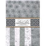DecoPack 132 Silver themed - An assortment of handmade recycled papers popular with Cardmakers