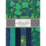 DecoPack 137 Blue and Green themed - An assortment of handmade recycled papers popular with Cardmakers