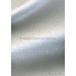 Flat Foil | Insignia Quartz Pearl Metallic Pearlescent Cotton with Pearl foiled design, handmade, recycled A4 paper - curled | PaperSource