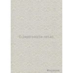 Flat Foil | Insignia Quartz Pearl Metallic Pearlescent Cotton with Pearl foiled design, handmade, recycled A4 paper | PaperSource