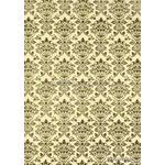Flat Foil | Insignia Opal Cream Metallic Pearlescent with Gold foiled design, handmade, recycled cotton A4 paper | PaperSource