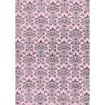 Flat Foil | Insignia Pink Matte Cotton with Silver foiled design, handmade, recycled A4 paper | PaperSource
