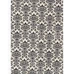 Flat Foil | Insignia Quartz Pearl Metallic Pearlescent Cotton with Black foiled design, handmade, recycled A4 paper | PaperSource