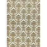 Flat Foil | Insignia White Matte Cotton with Gold foiled design, handmade, recycled A4 paper | PaperSource