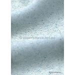 Mica Blue Mica Flakes on Off White Crush Matte A4 handmade recycled paper | PaperSource