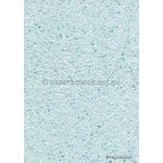 Mica Blue Mica Flakes on Off White Crush Matte A4 handmade recycled paper | PaperSource