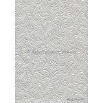 Embossed Sunflower Crystal White Pearlescent A4 handmade, recycled paper | PaperSource