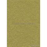 CLEARANCE Embossed Sunflower Khaki Brown Matte A4 handmade recycled paper